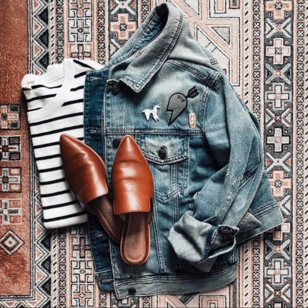 NWOT The Madewell Gemma Mule Leather 6